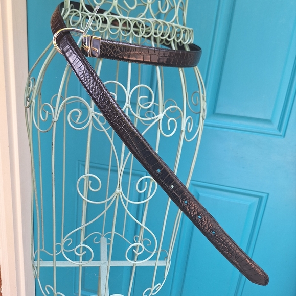 Ralph Lauren Genuine Leather Reversible Belt Alligator / Smooth Embossed Leather - Picture 12 of 17